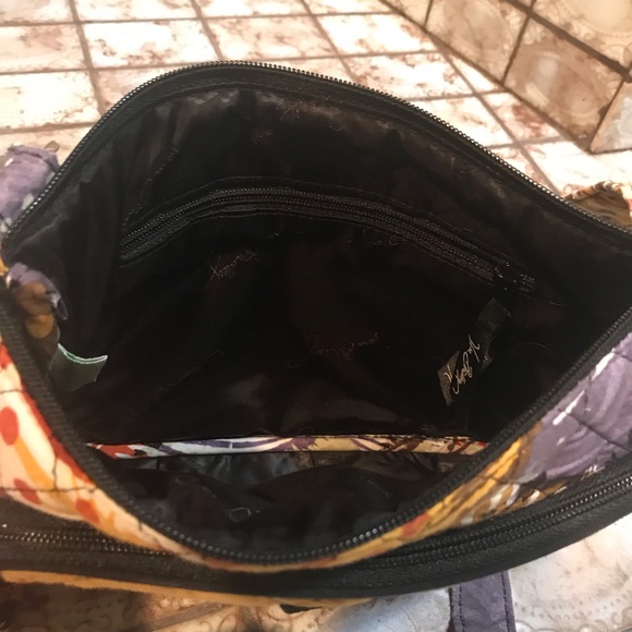 Vera Bradley PAINTED FEATHERS Crossbody Bag - Picture 2 of 7